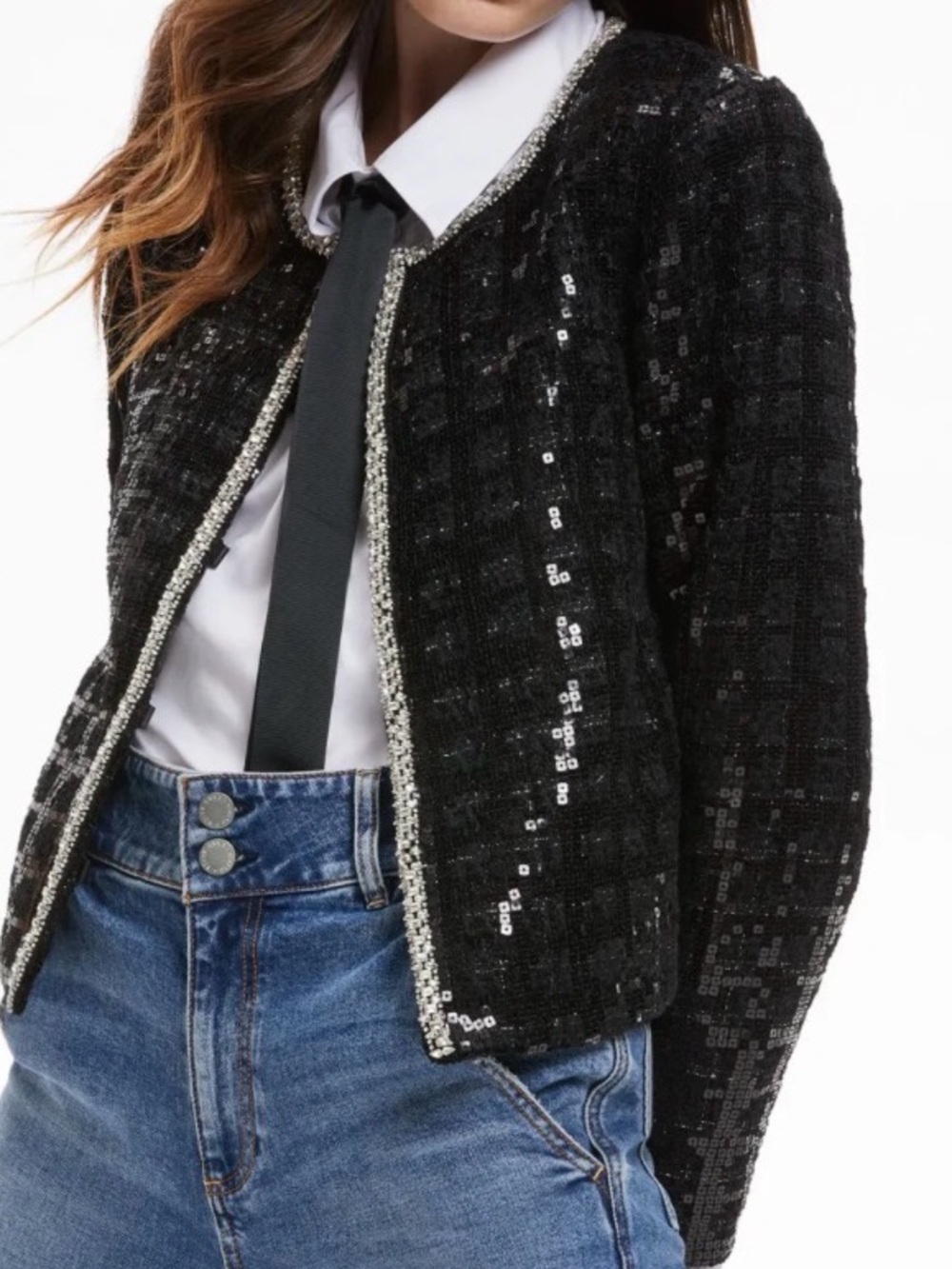 ALICE + OLIVIA
Kidman Sequin Tweed Jacket